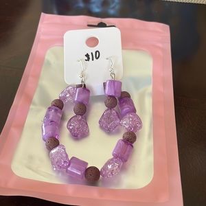Bracelets with earrings for girls.